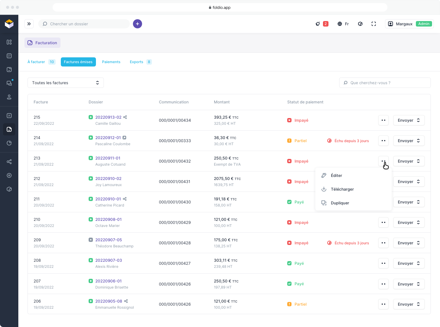 Foldio - Billing management