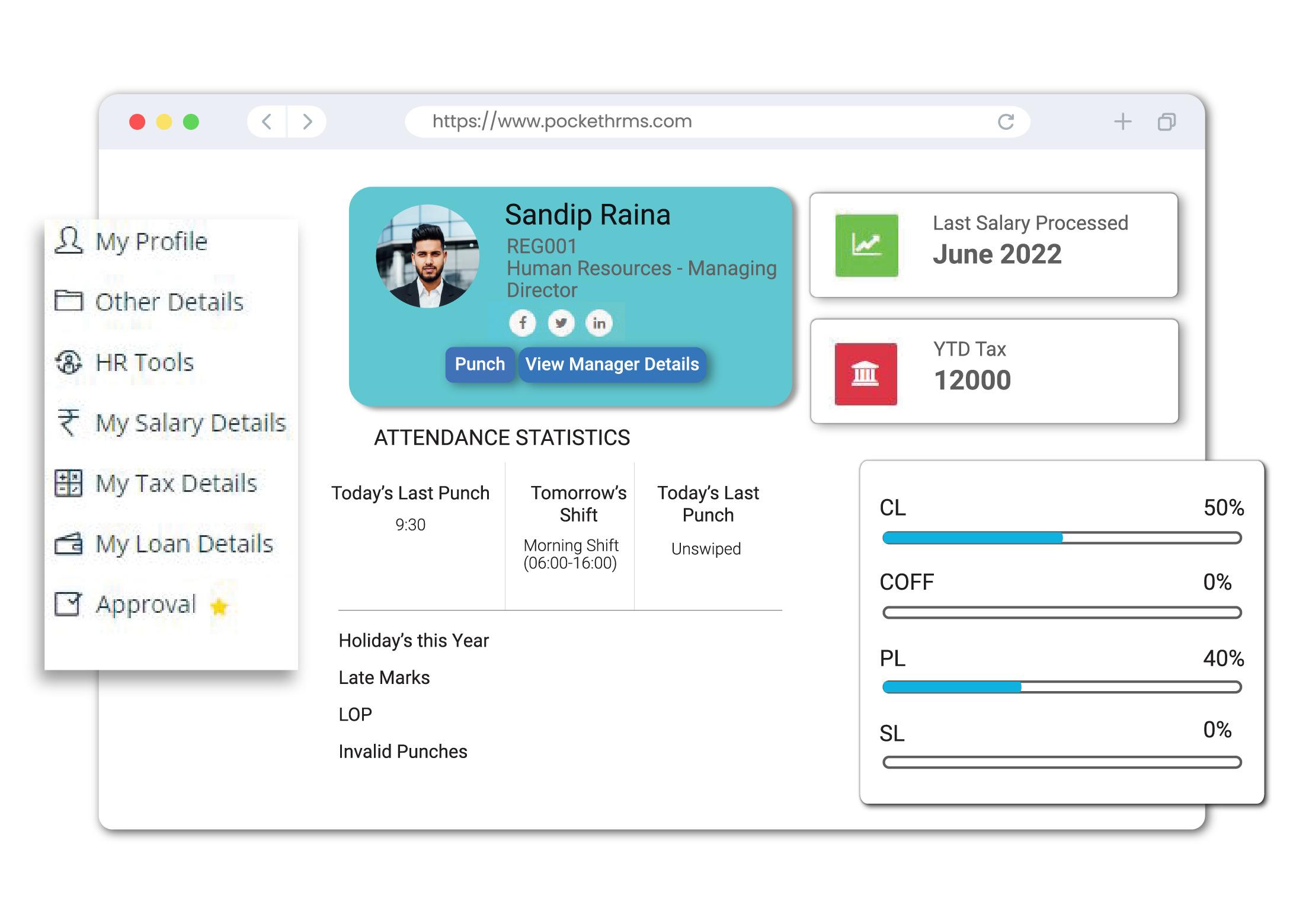 Pocket HRMS - ESS Portal