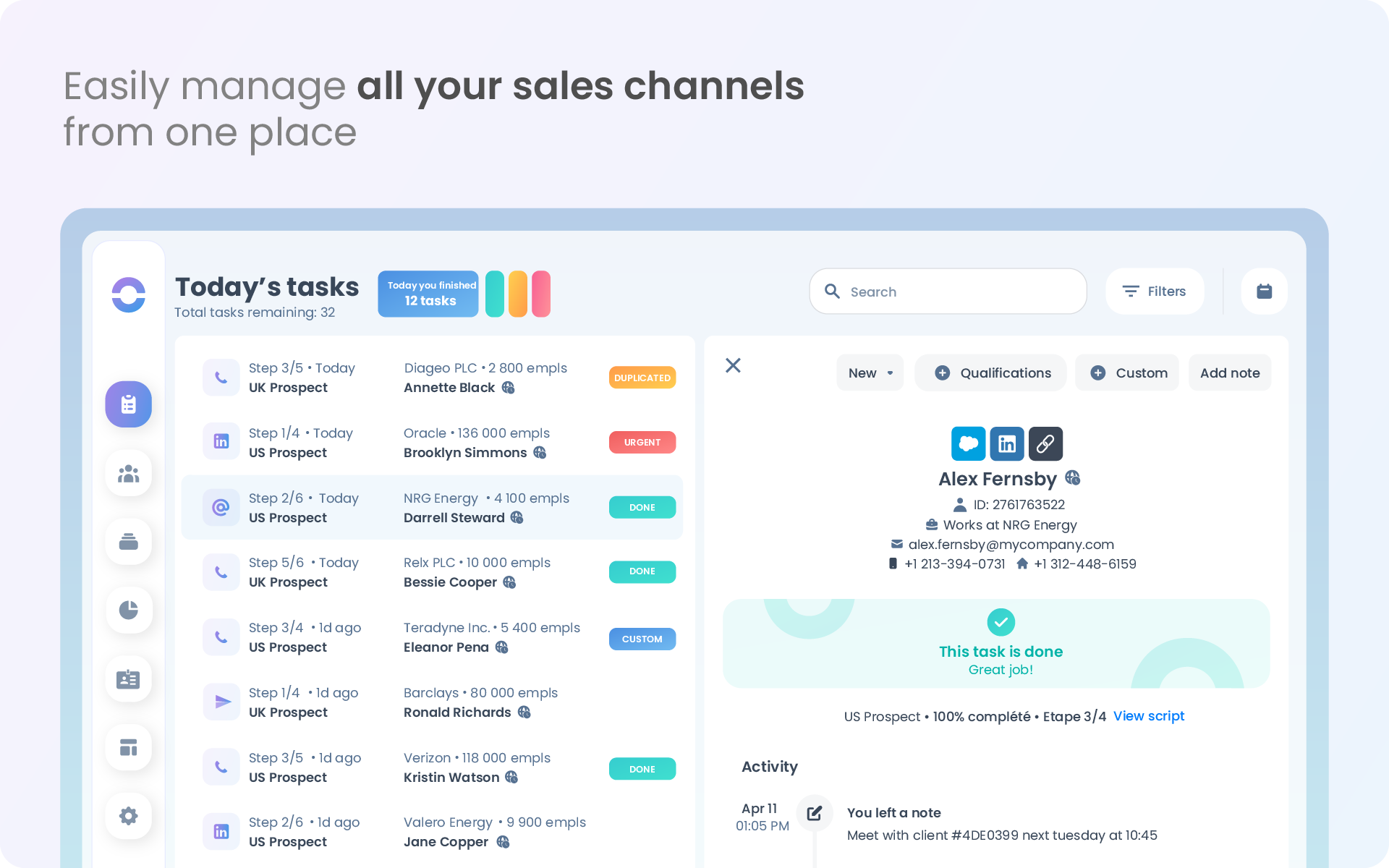 Cadence - Streamline your prospecting processes