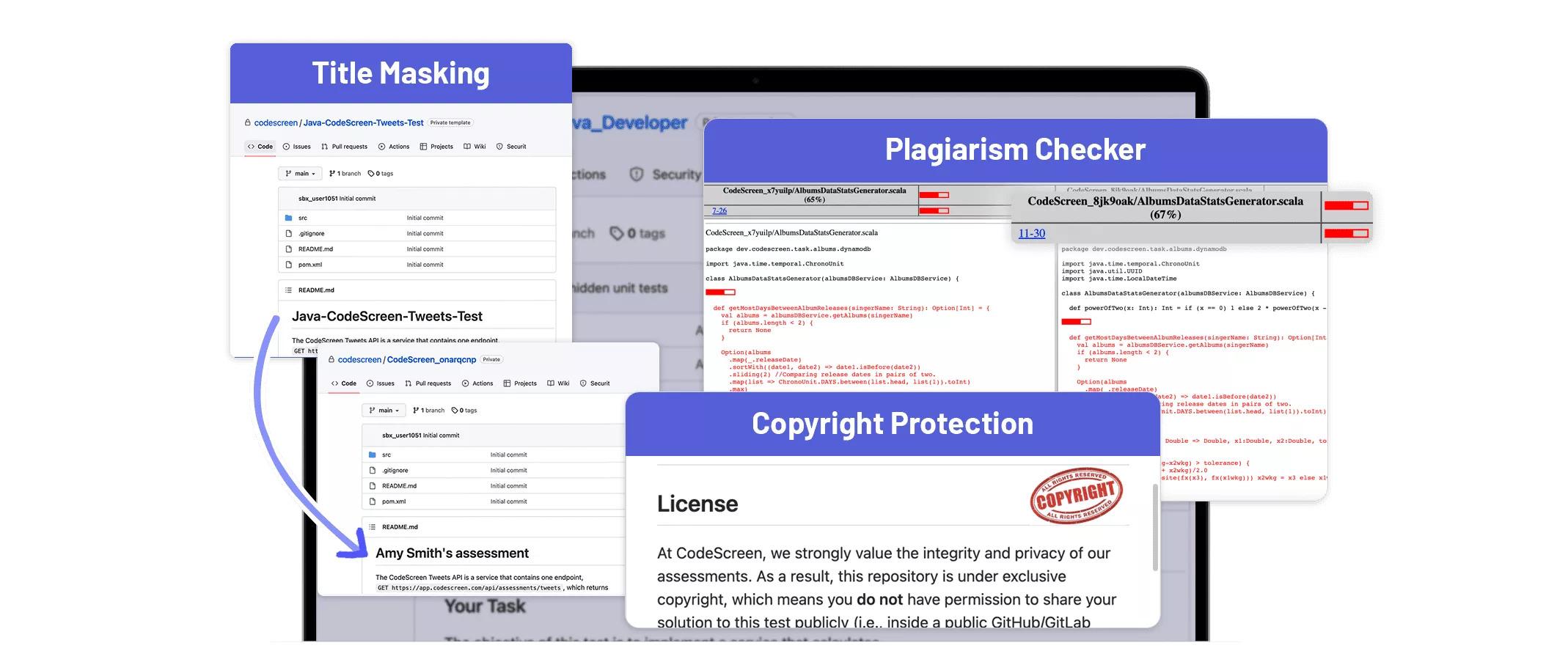 CodeScreen - Cheating Prevention: Multidimensional toolkit to detect and mitigate cheating.