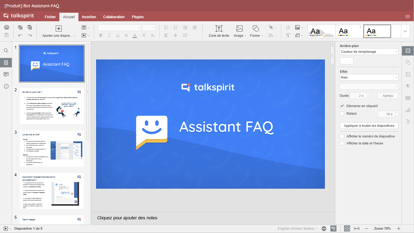 Talkspirit - OfficeNow : créez, co-éditez et sauvegardez des feuilles de calcul, documents et diapositives, depuis votre plateforme Talkspirit.