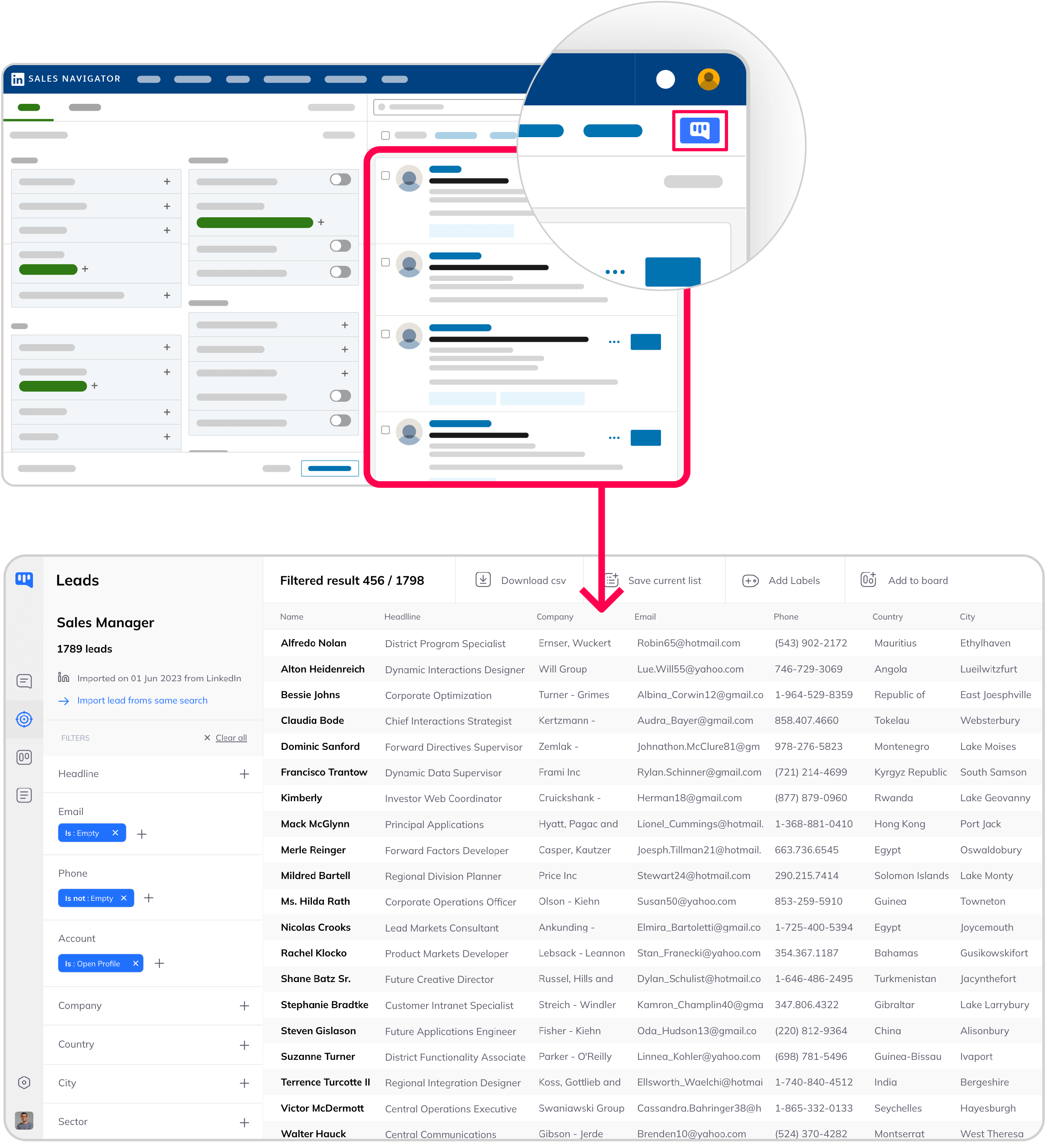 Kanbox - Scrape up to 2 500 leads at once