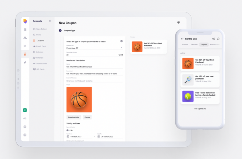 Loyale - Loyale backoffice & Loyalty Wallet app showing coupons