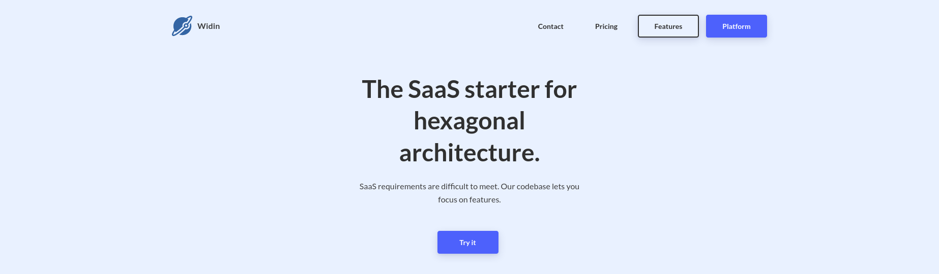 Review Widin: The SaaS starter for hexagonal architecture. - Appvizer