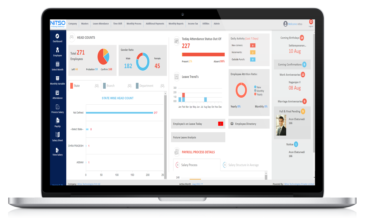 Review Nitso HRMS: Best HRMS & Payroll Software Provider in India - Appvizer