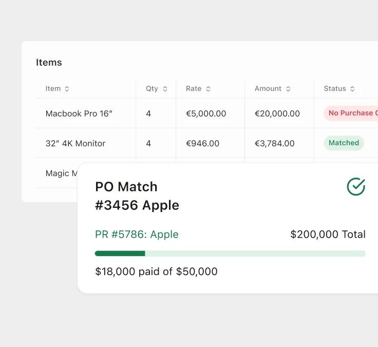 Pivot - Purchase Order and Invoice matching