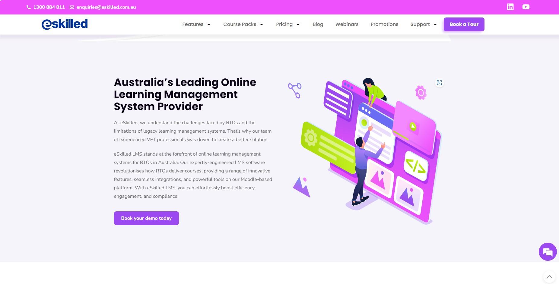 Review eSkilled LMS: Australia's leading learning management system - Appvizer