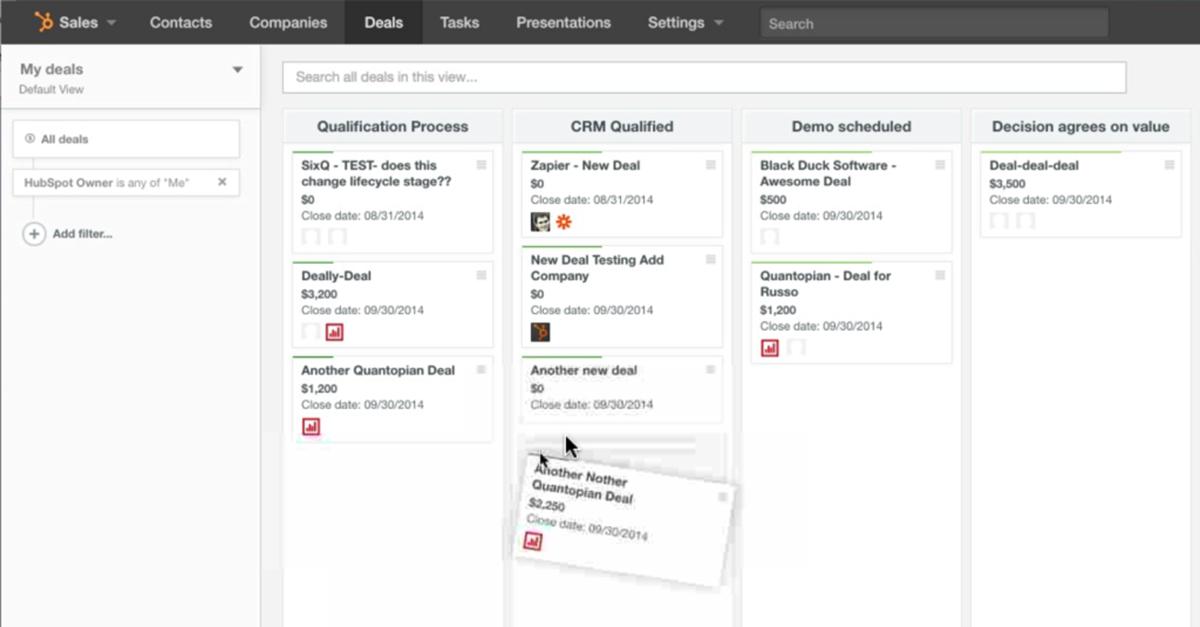 HubSpot CRM - Screenshot 1 HubSpot CRM - Screenshot 1