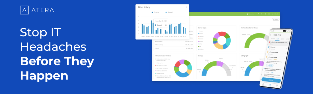 Atera's Network Discovery tool gives you the full picture