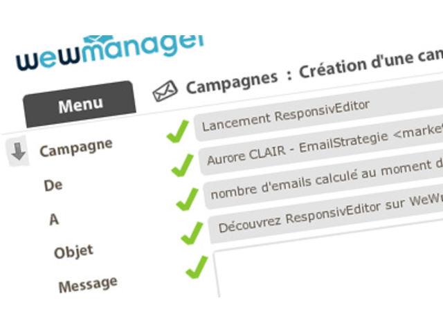 Avis wewmanager : Envoi de campagnes Emailing & SMS simple et innovant - Appvizer