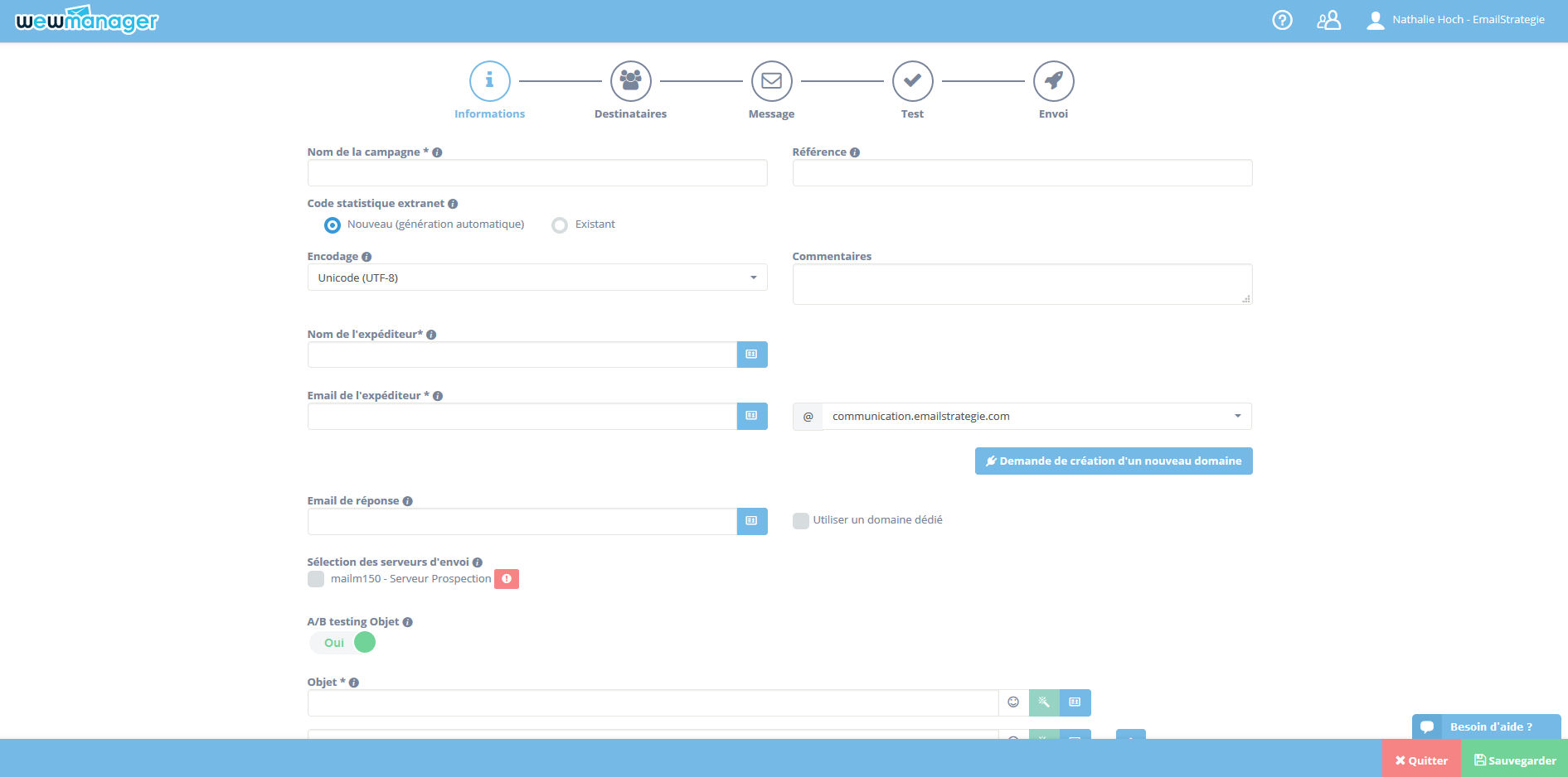 wewmanager - wewmanager: Campaigns Management Emailing & SMS, Customization, A / B Testing, Optimization Deliverability