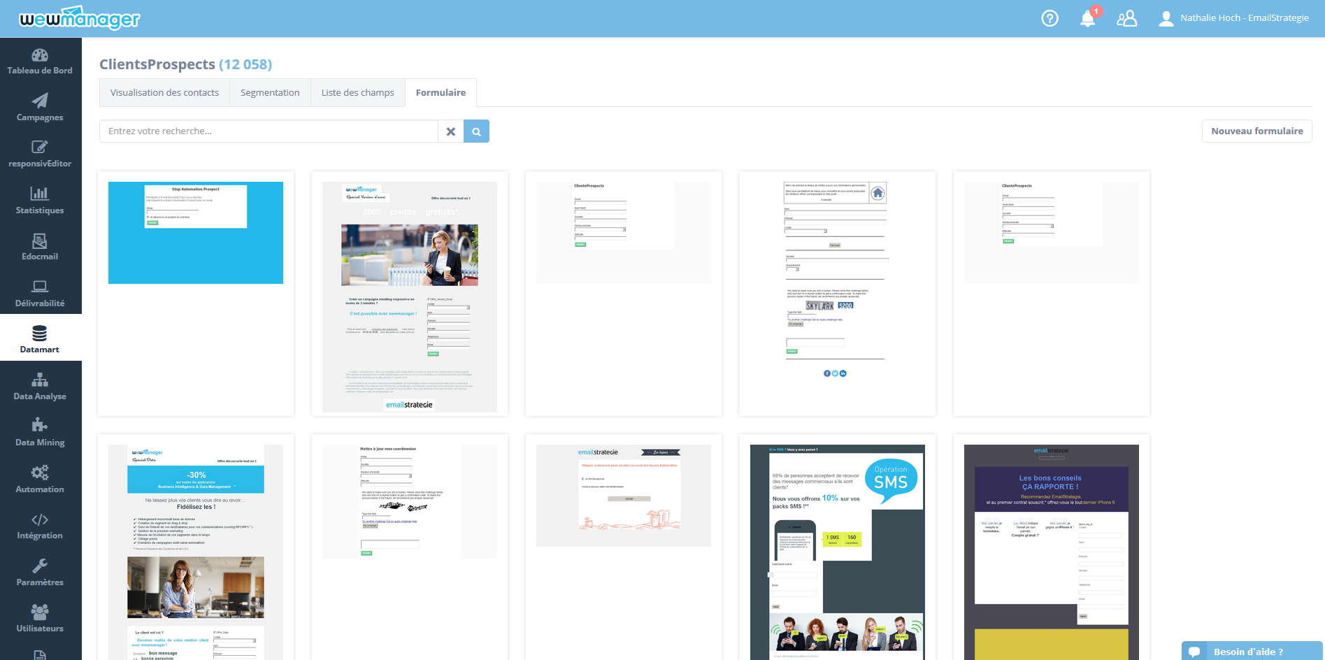 wewmanager - wewmanager : Gestion de Bases de Données, Formulaires, Landing Page