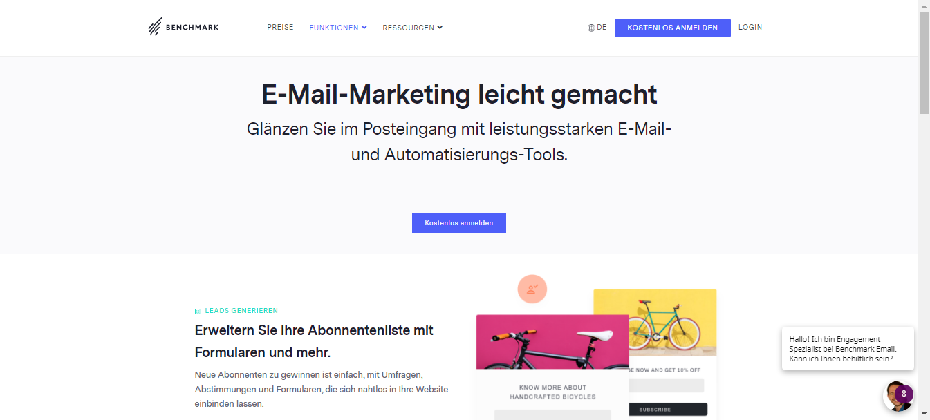 Bewertungen Benchmark Email: E-Mail-Marketing-Software - Appvizer