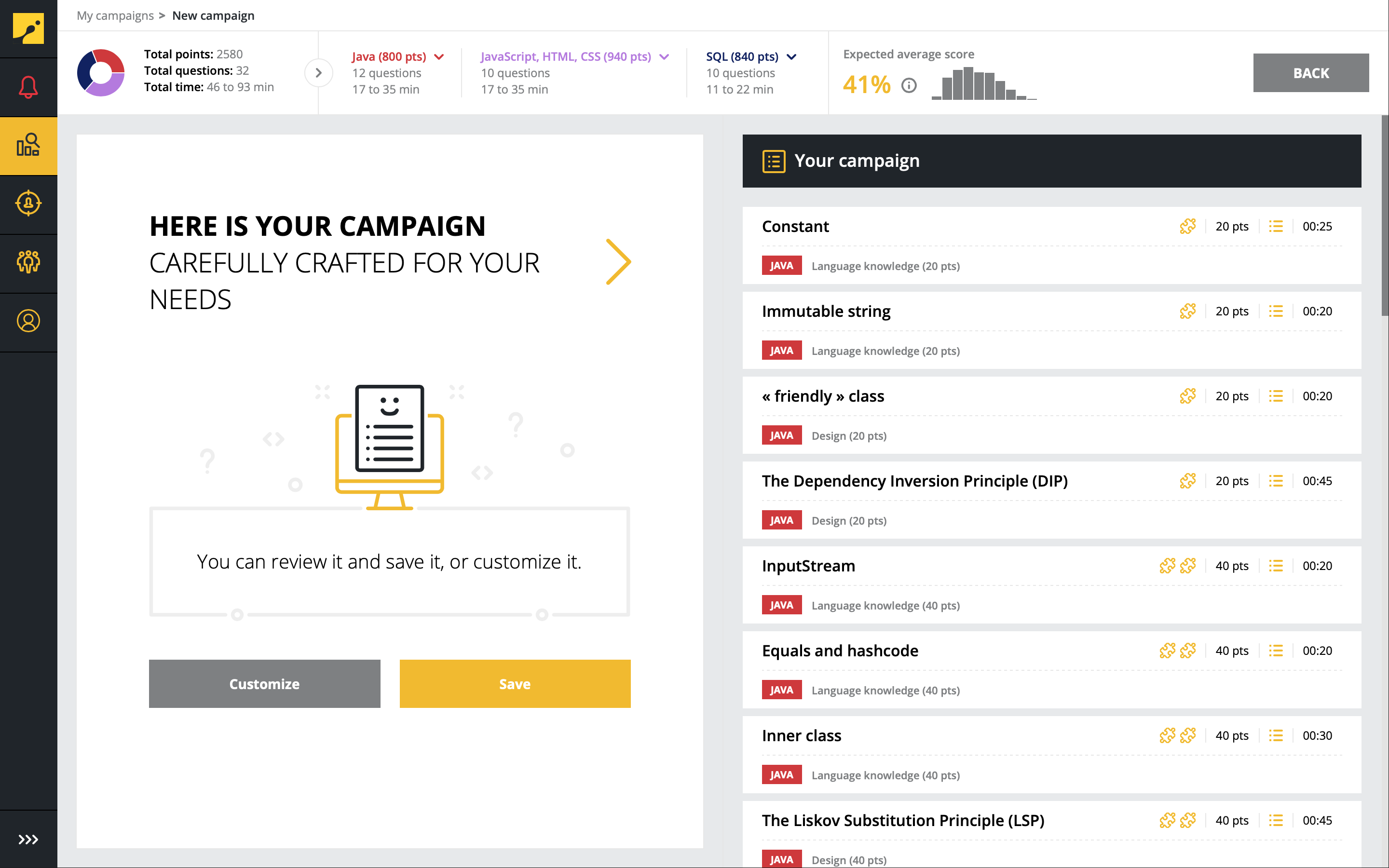 CodinGame Assessment-campaign wizard CodinGame Assessment-campaign wizard