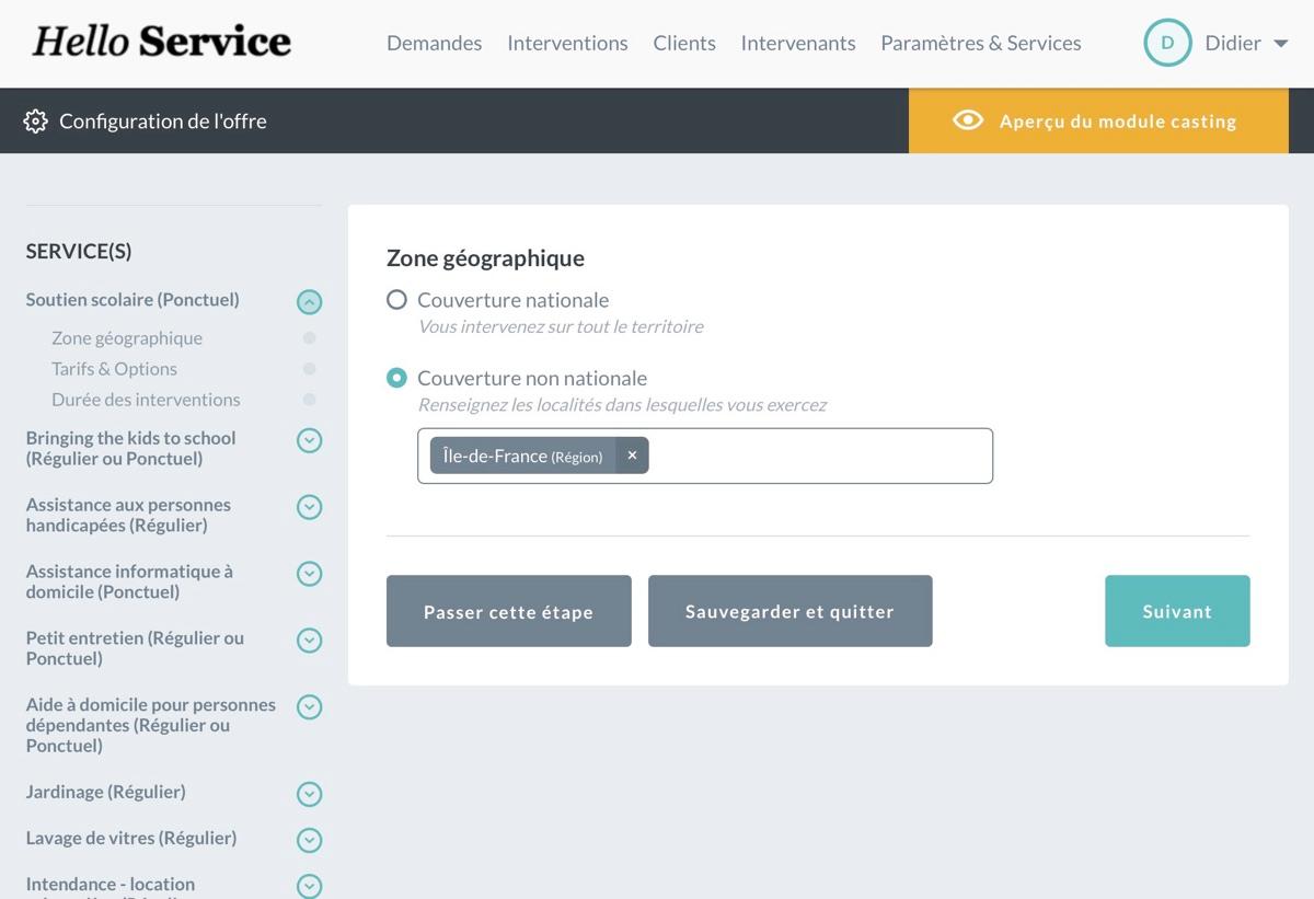 Ogustine Franchise - Ogust Marketplace : configuration de l'offre