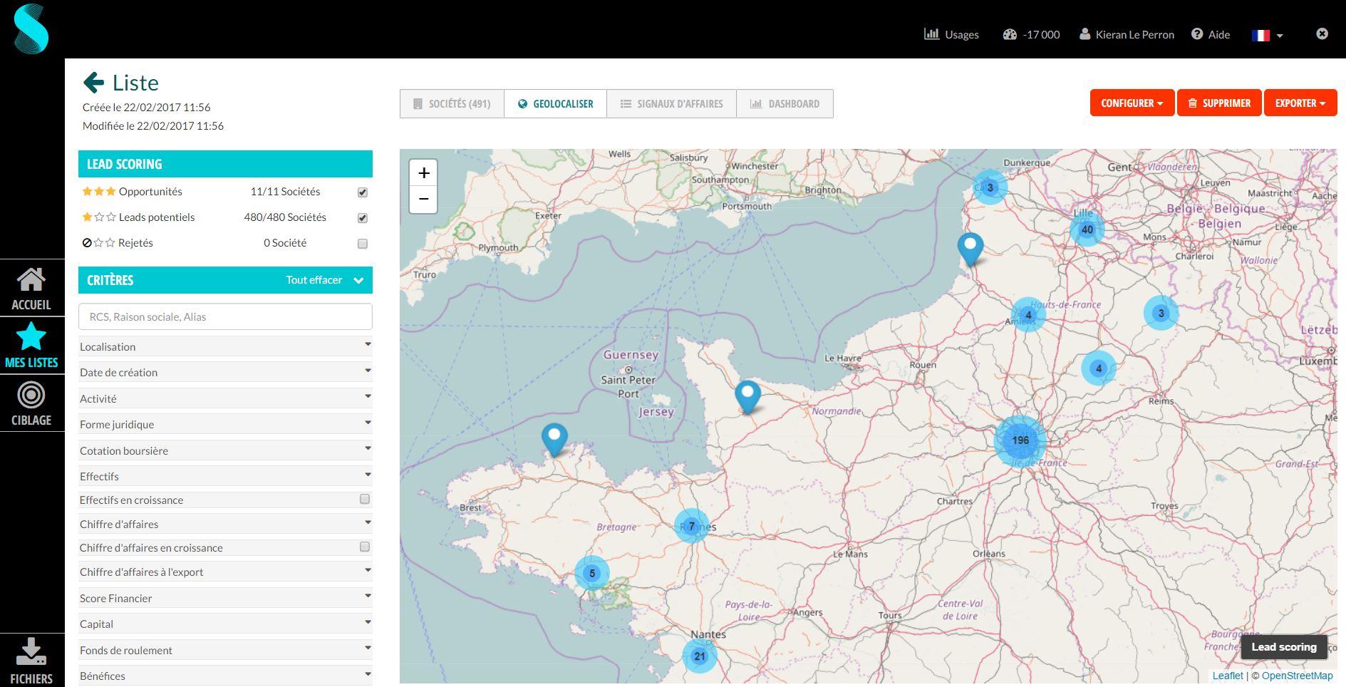 Sparklane - Geo-location customers Lead Management Prospecting