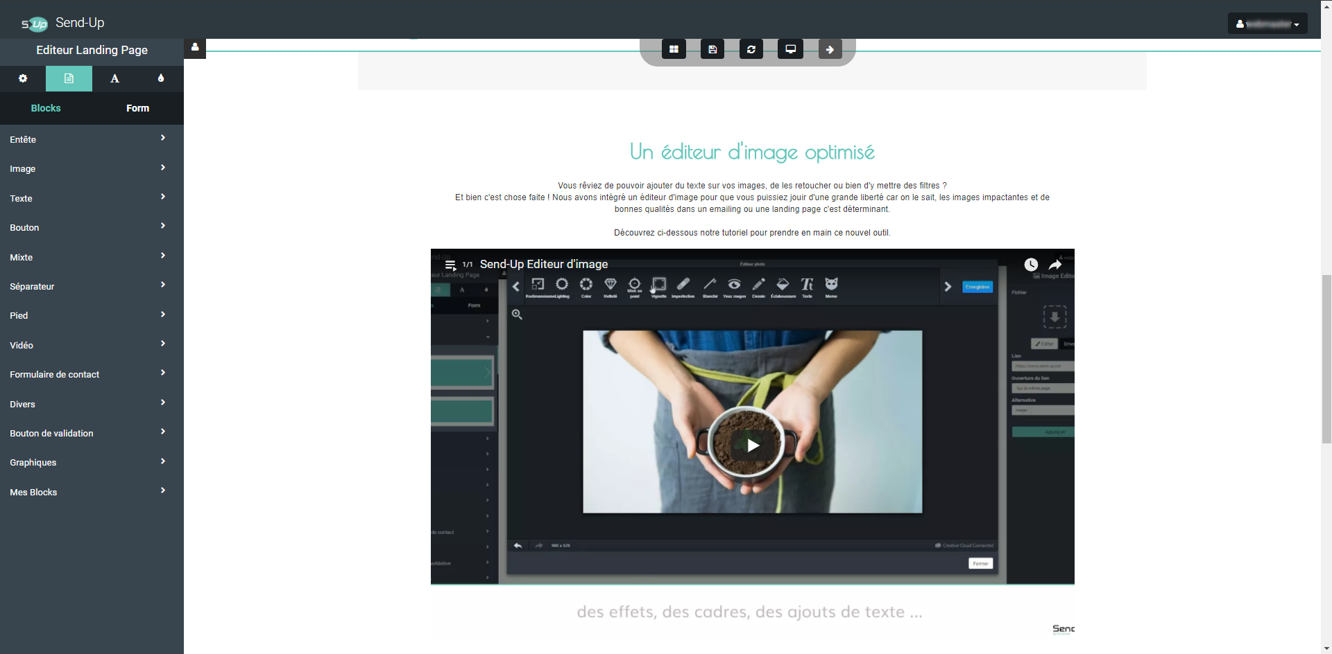 Send-Up - Landing Page Editor Send-Up - Landing Page Editor
