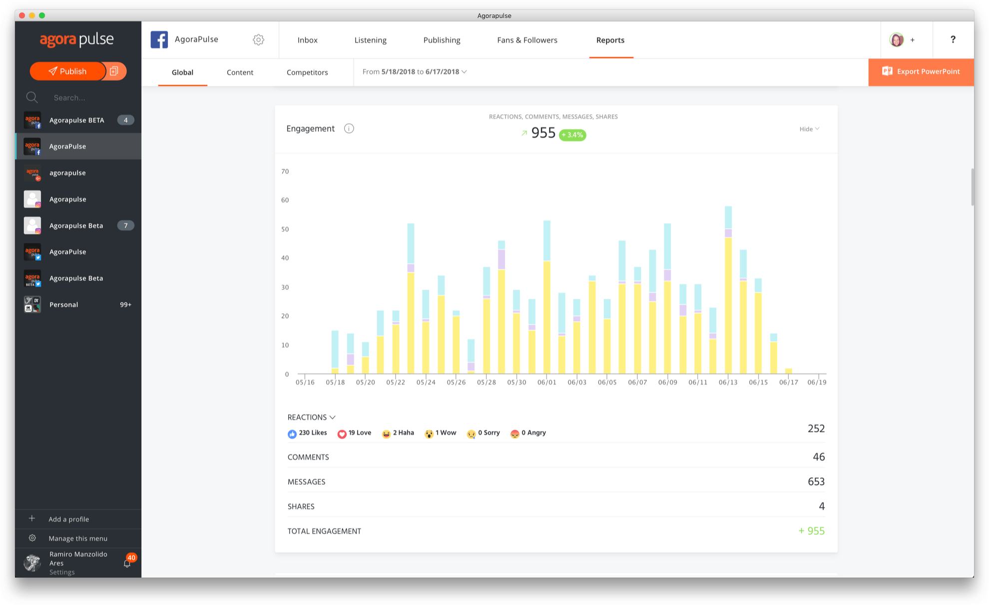 Agorapulse - Des rapports statistiques que vous aurez plaisir à consulter et partager