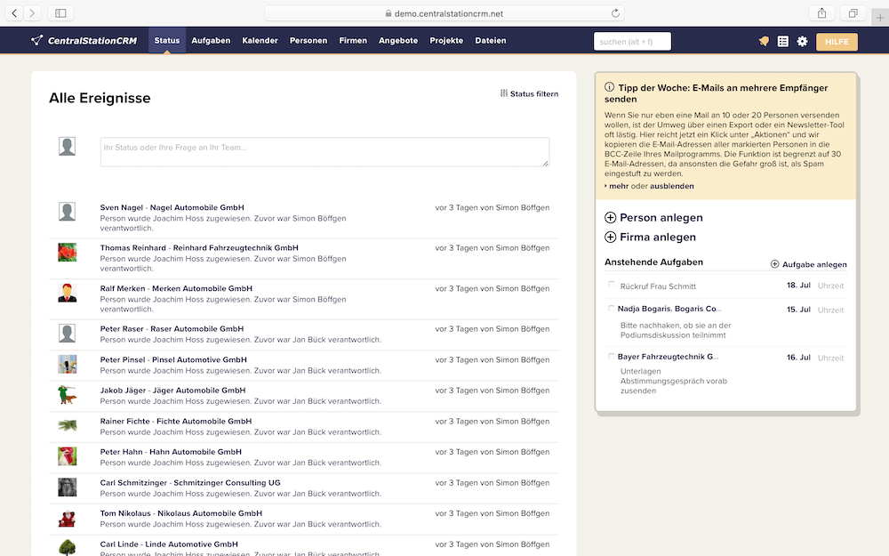 CentralStationCRM - Screenshot 4