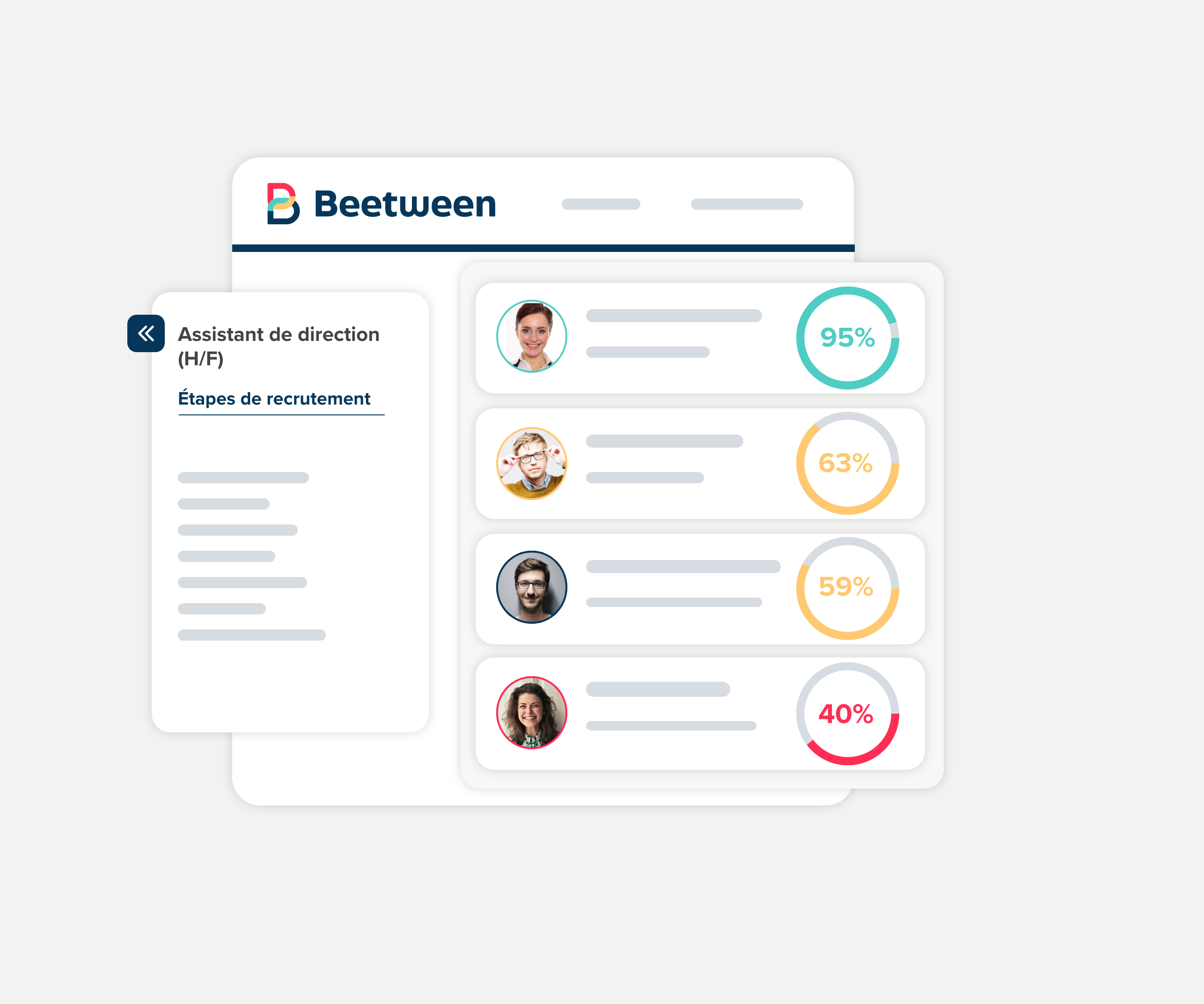 Beetween - Bénéficiez d'un score de compatibilité pour chaque candidatures