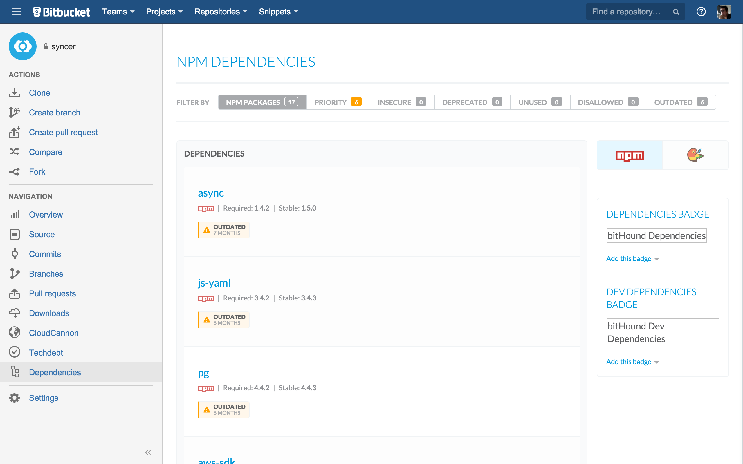 Bitbucket - Interface Bitbucket