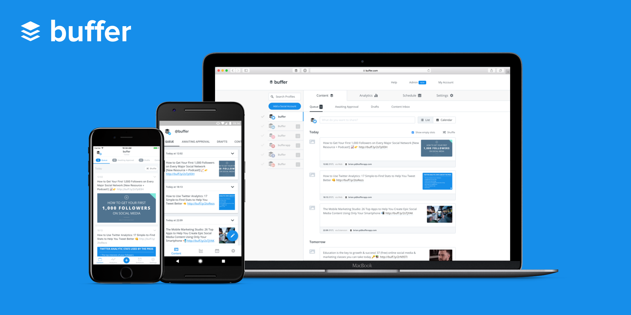 Review Buffer: Save time in your social network management - Appvizer