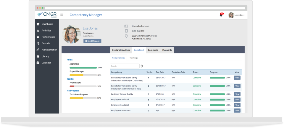 Competency Manager - Screenshot 2
