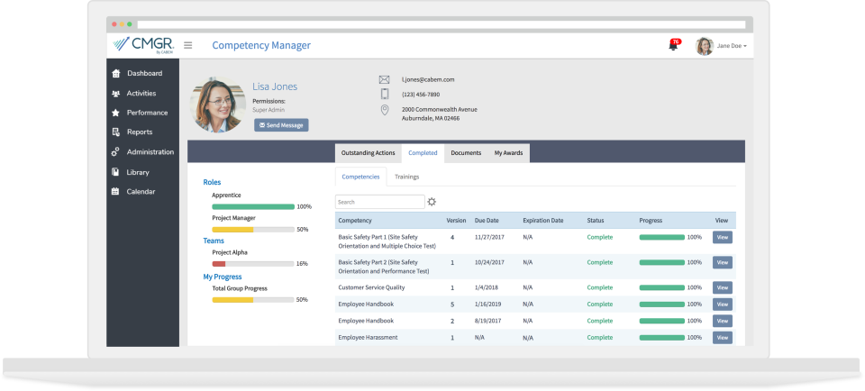 Competency Manager - Screenshot 1
