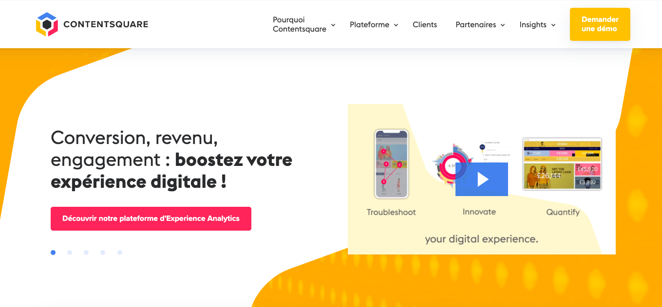 Avis Contentsquare : Plateforme d'analyse de l'expérience en ligne - Appvizer