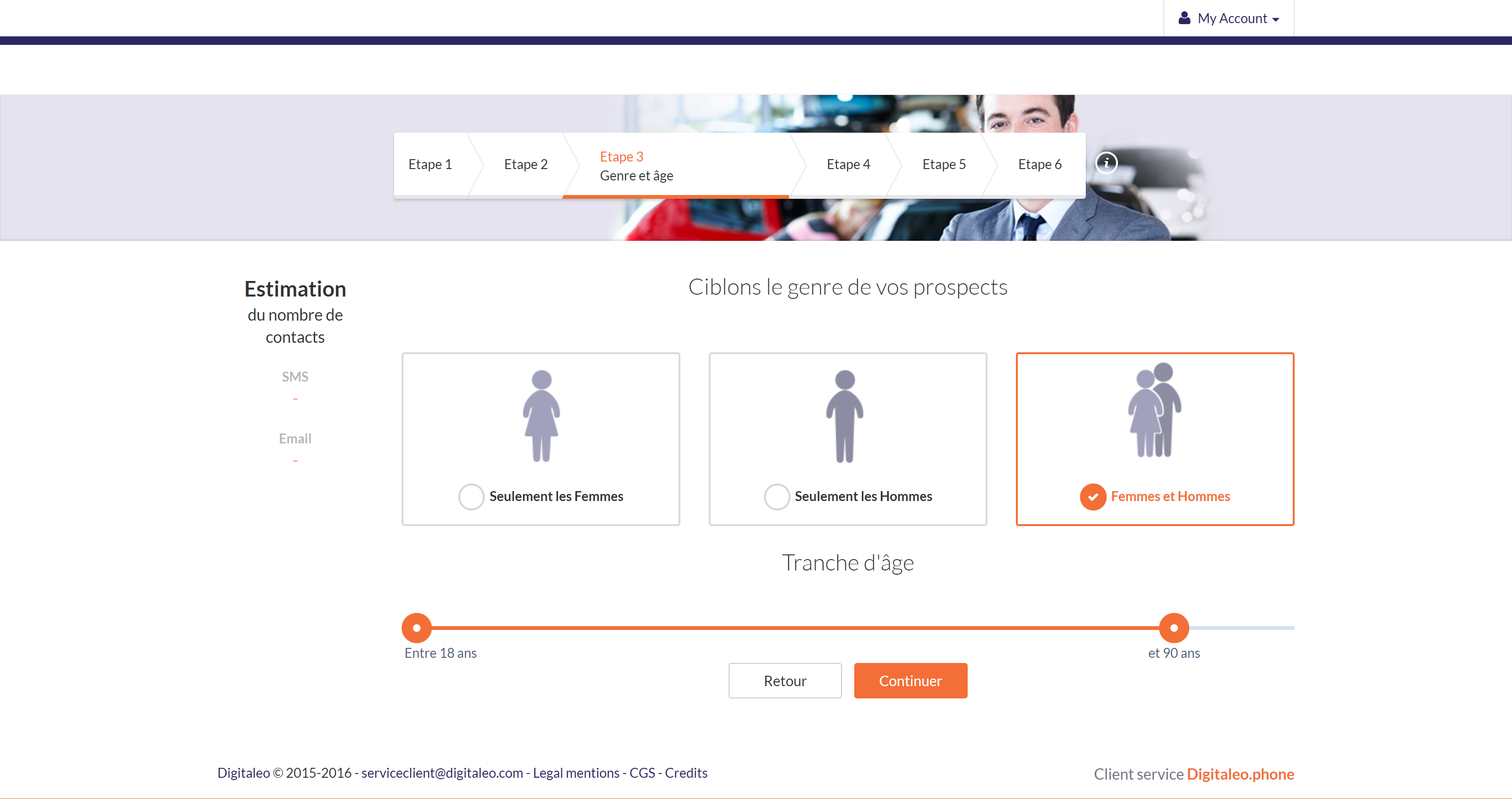 Digitaleo - El acceso a 40 millones de B2C y B2B conduce para sus campañas de marketing.