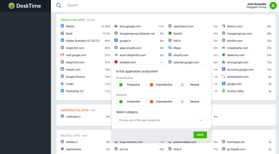 DeskTime - DeskTime-screenshot-1