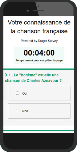 Drag'n Survey - Création de quiz